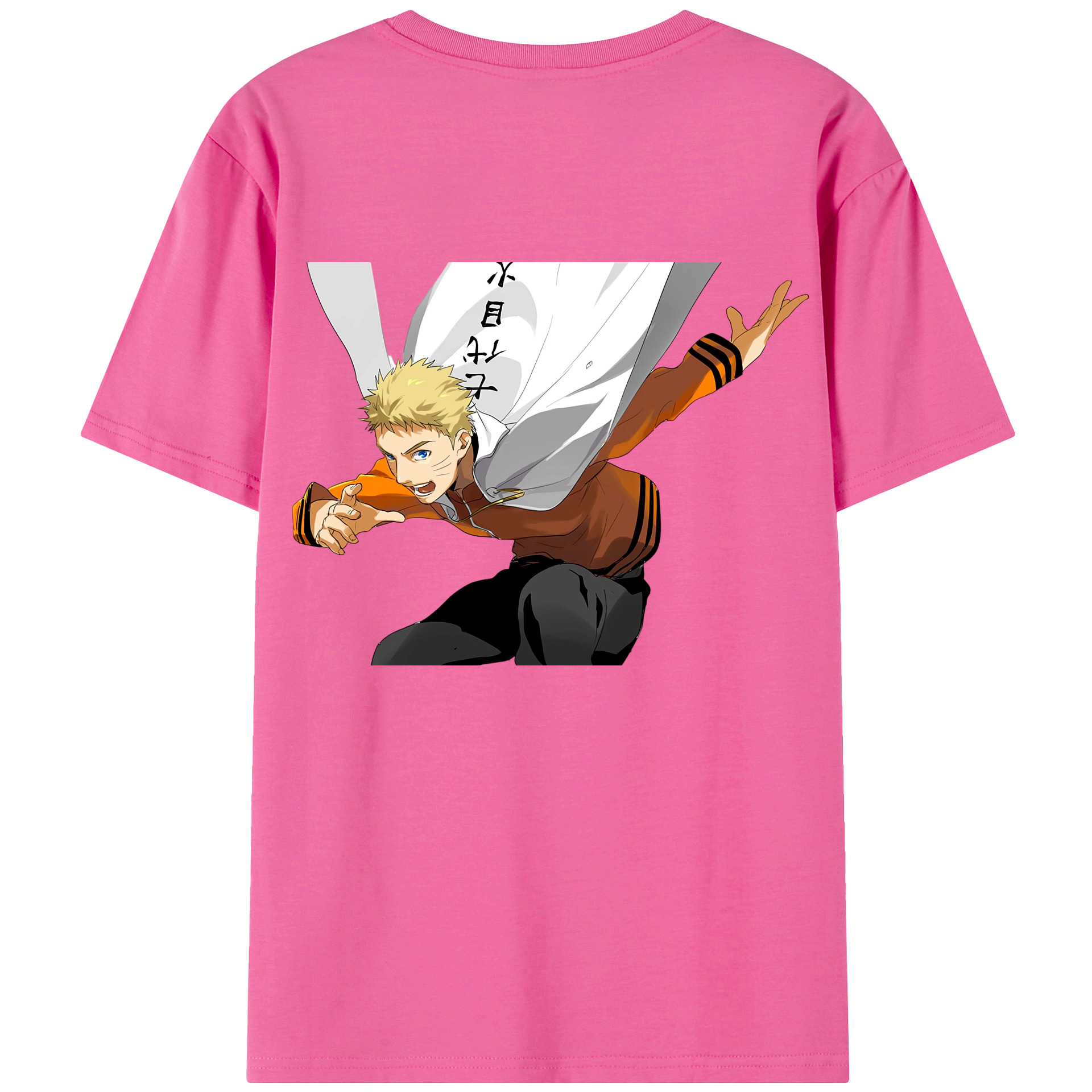 （画像用） NARUTO -ナルト- うずまき ナルト Uzumaki Naruto レディース半袖Tシャツ(バックプリント)